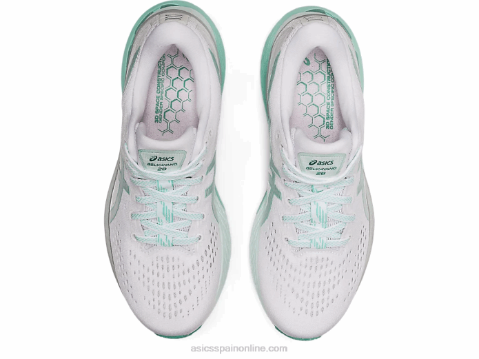 gel-kayano 28 Asics 4L683538 blanco/verde oasis
