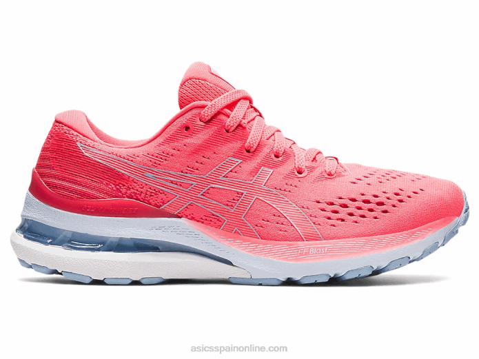 gel-kayano 28 Asics 4L683918 coral ardiente/niebla