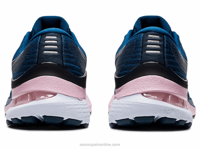 gel-kayano 28 ancho Asics 4L683553 azul mako/rosa apenas