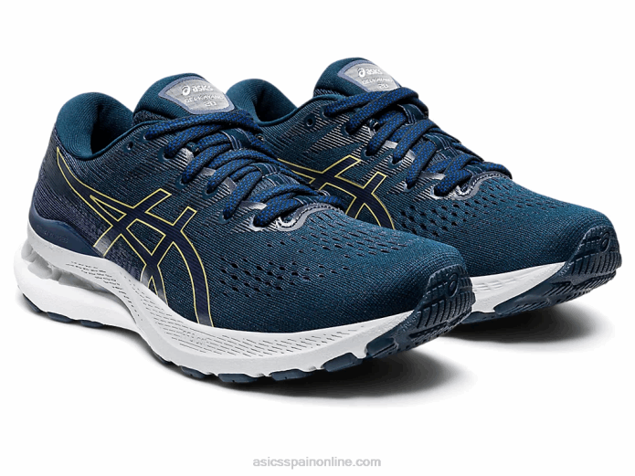 gel-kayano 28 ancho Asics 4L683892 azul francés/azul trueno