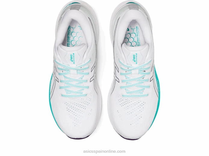 gel-kayano 29 Asics 4L682585 blanco/vidrio de mar