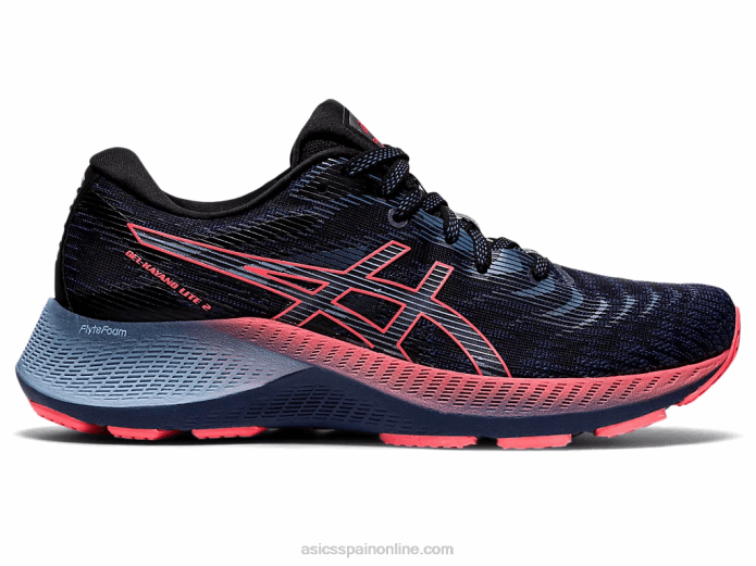 gel-kayano lite 2 Asics 4L683861 azul trueno/coral llameante