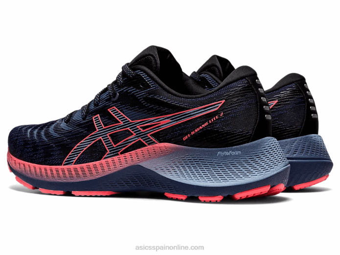 gel-kayano lite 2 Asics 4L683861 azul trueno/coral llameante