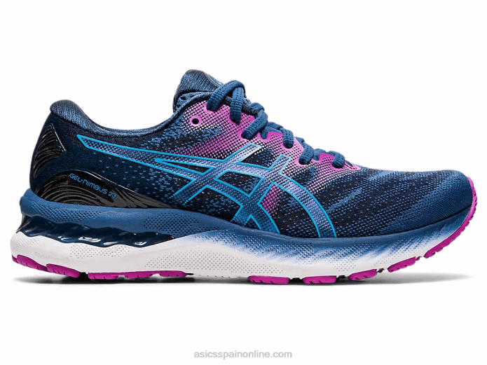 gel-nimbus 23 de ancho Asics 4L684012 gran tiburón/agua digital