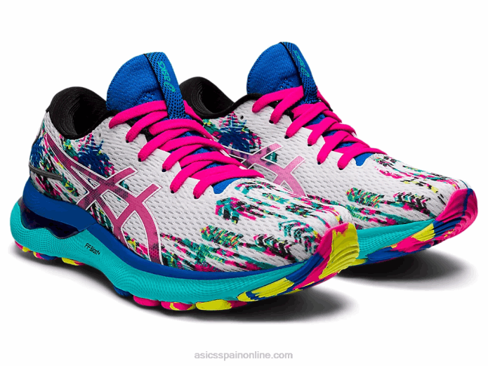 gel-nimbus 24 Asics 4L683226 brillo blanco/rosa