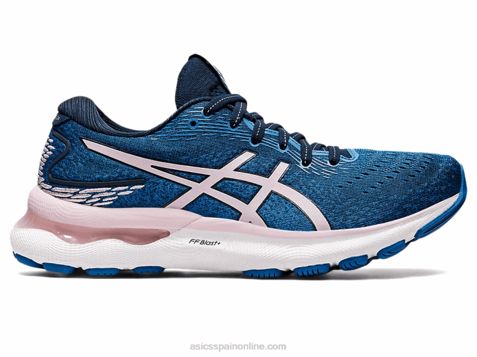 gel-nimbus 24 Asics 4L683546 azul francés/rosa apenas