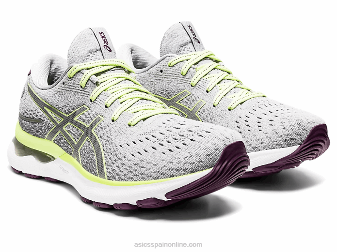gel-nimbus 24 Asics 4L683549 gris piedmont/verde lima