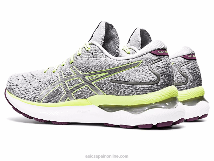 gel-nimbus 24 Asics 4L683549 gris piedmont/verde lima