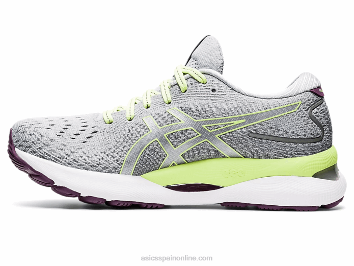 gel-nimbus 24 Asics 4L683549 gris piedmont/verde lima