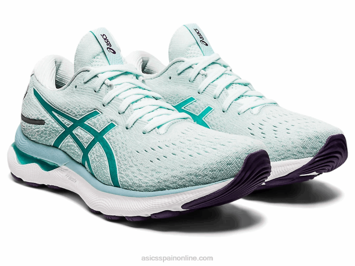 gel-nimbus 24 de ancho Asics 4L682877 calmante mar/vidrio de mar