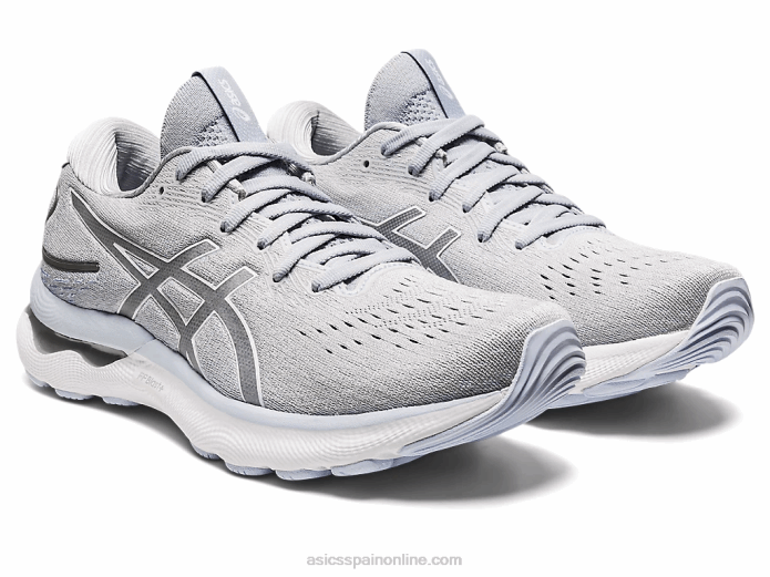 gel-nimbus 24 de ancho Asics 4L682960 gris piedmont/blanco