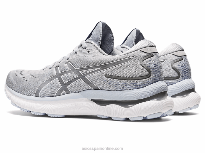 gel-nimbus 24 de ancho Asics 4L682960 gris piedmont/blanco
