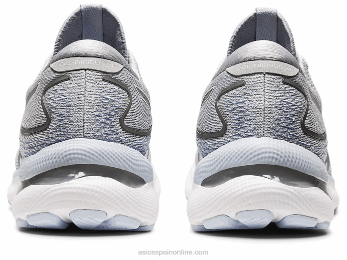 gel-nimbus 24 de ancho Asics 4L682960 gris piedmont/blanco