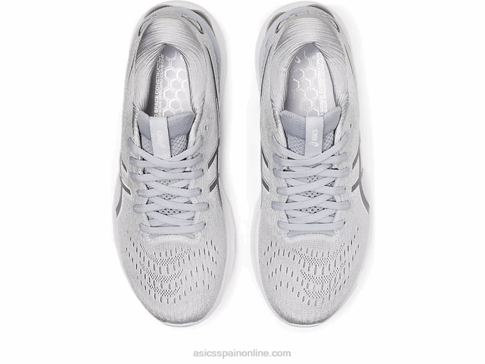 gel-nimbus 24 de ancho Asics 4L682960 gris piedmont/blanco