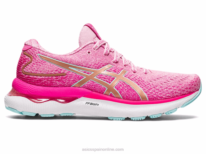 gel-nimbus 24 edición limitada Asics 4L682966 algodón de azúcar/oro rosa