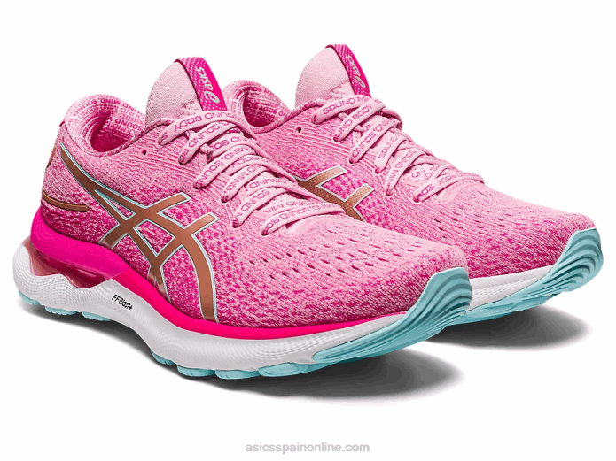 gel-nimbus 24 edición limitada Asics 4L682966 algodón de azúcar/oro rosa