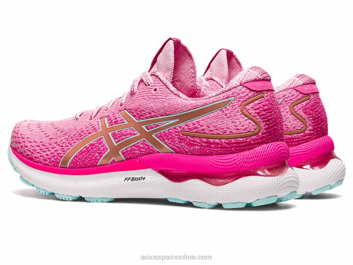 gel-nimbus 24 edición limitada Asics 4L682966 algodón de azúcar/oro rosa