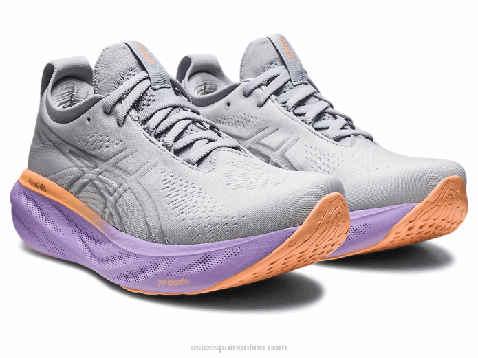gel-nimbus 25 de ancho Asics 4L682375 gris piedmont/plata pura