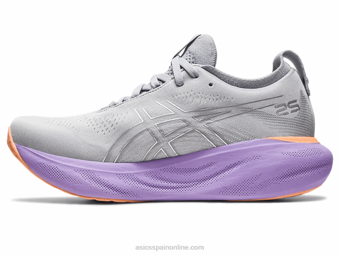 gel-nimbus 25 de ancho Asics 4L682375 gris piedmont/plata pura