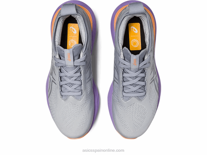 gel-nimbus 25 de ancho Asics 4L682375 gris piedmont/plata pura
