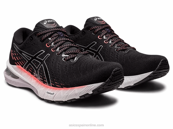 gel-perseguir 8 de ancho Asics 4L682445 negro/plata pura