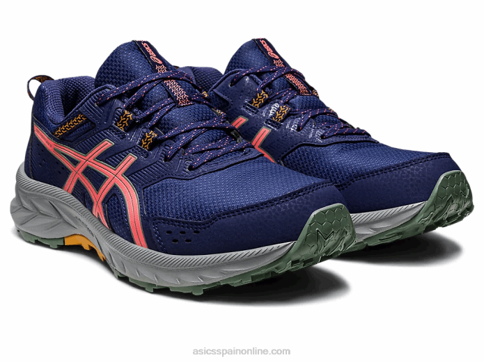 gel-venture 9 de ancho Asics 4L682205 azul índigo/papaya