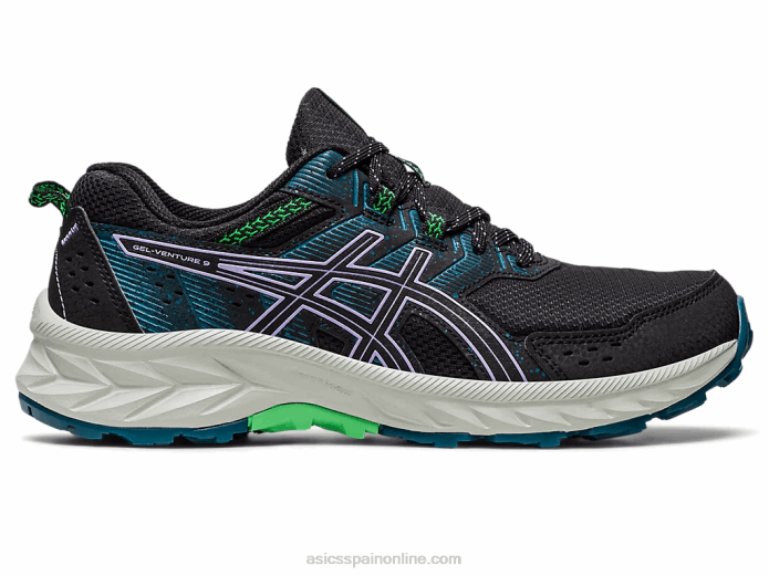 gel-venture 9 de ancho Asics 4L682216 negro/violeta digital