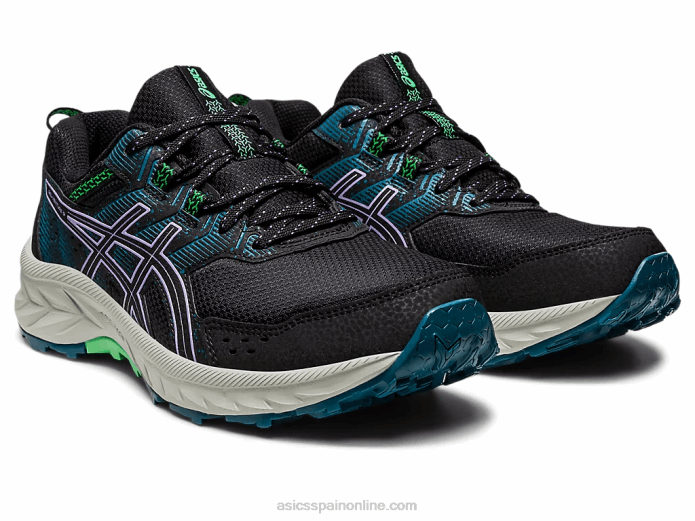 gel-venture 9 de ancho Asics 4L682216 negro/violeta digital