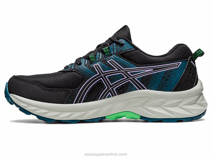 gel-venture 9 de ancho Asics 4L682216 negro/violeta digital