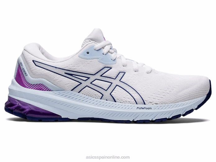 gt-1000 11 de ancho Asics 4L682878 blanco/azul marino