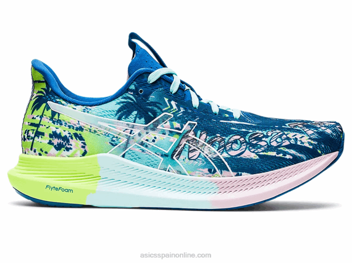 noosa tri 14 Asics 4L682976 unidad de lago/blanco
