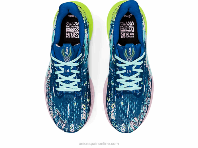 noosa tri 14 Asics 4L682976 unidad de lago/blanco