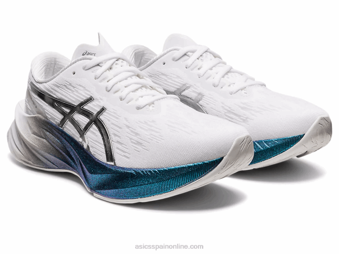 novablast 3 platino Asics 4L682897 blanco/plata pura