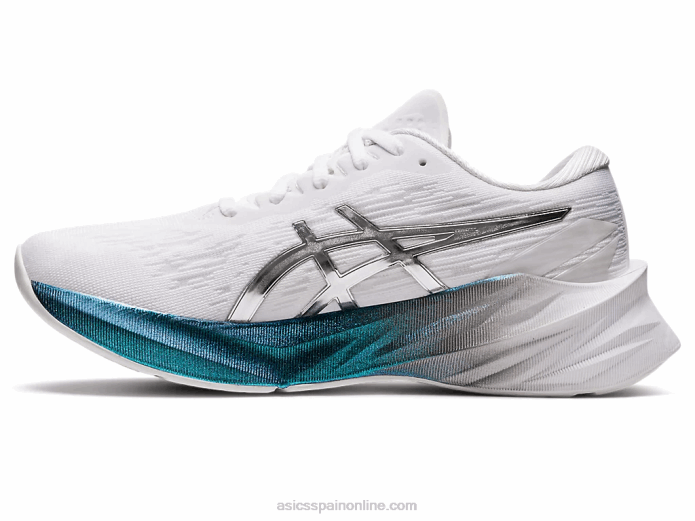 novablast 3 platino Asics 4L682897 blanco/plata pura