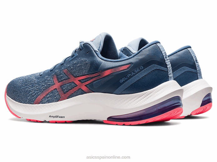 pulso de gel 13 Asics 4L683731 azul tormenta/coral llameante
