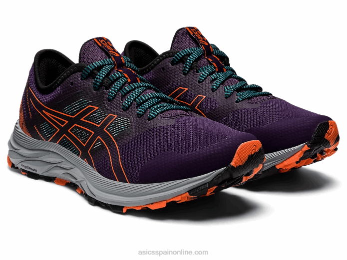 rastro de excitación de gel Asics 4L682857 sombra de noche/naranja nova