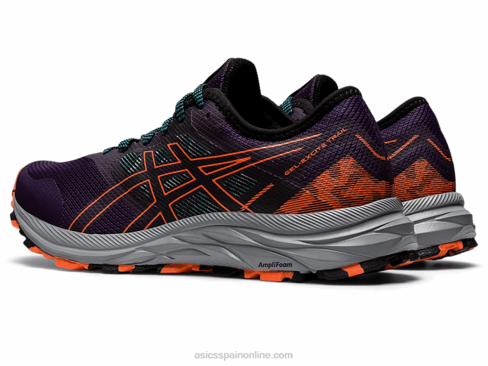 rastro de excitación de gel Asics 4L682857 sombra de noche/naranja nova