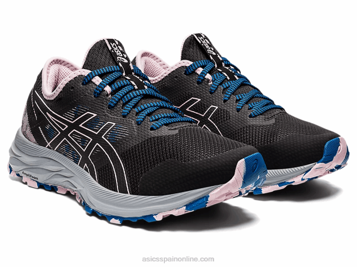 rastro de excitación de gel Asics 4L683541 negro/rosa apenas