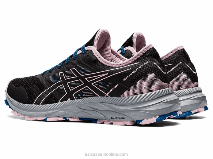 rastro de excitación de gel Asics 4L683541 negro/rosa apenas