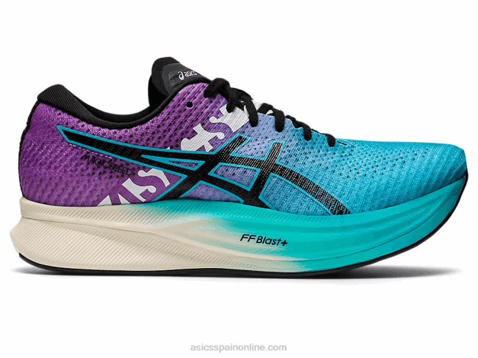 velocidad mágica 2 ekiden Asics 4L682775 acuario/negro