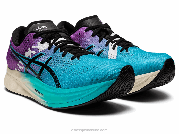 velocidad mágica 2 ekiden Asics 4L682775 acuario/negro