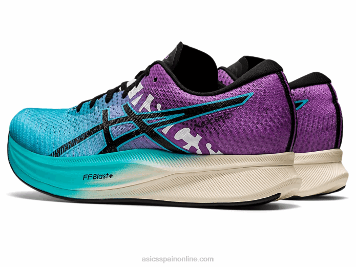 velocidad mágica 2 ekiden Asics 4L682775 acuario/negro