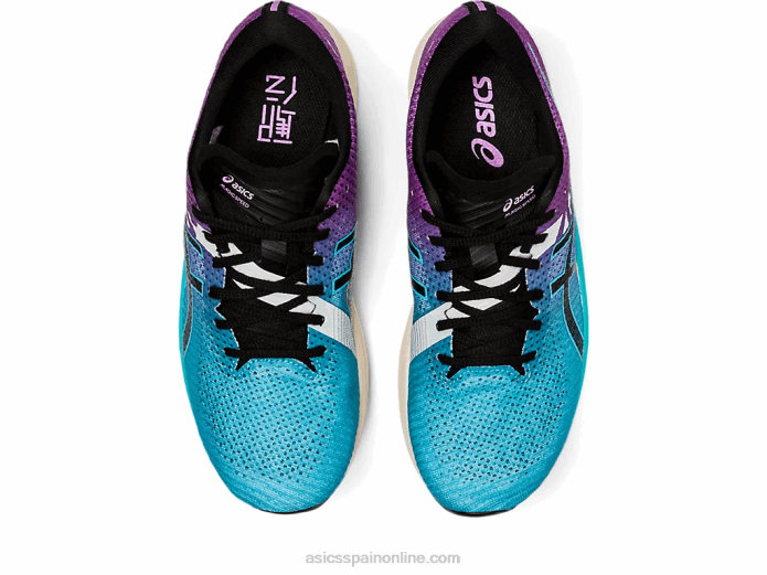 velocidad mágica 2 ekiden Asics 4L682775 acuario/negro
