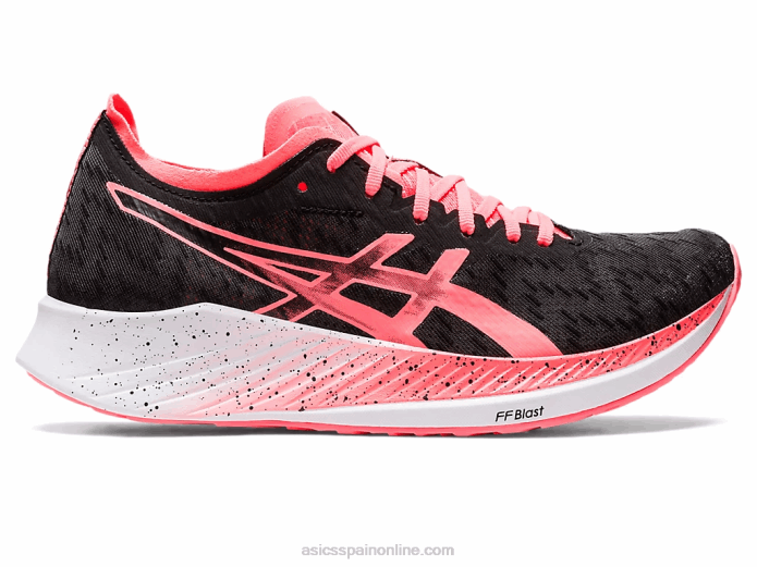 velocidad mágica Asics 4L683649 negro/coral ardiente