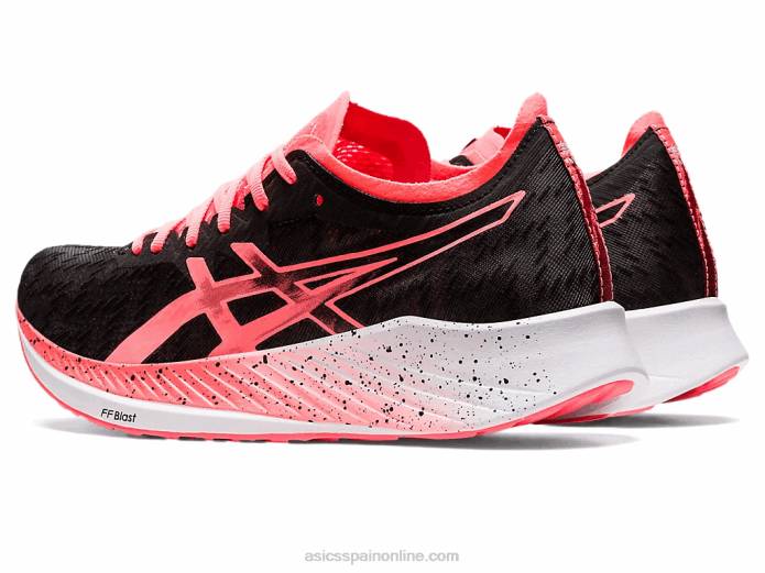 velocidad mágica Asics 4L683649 negro/coral ardiente