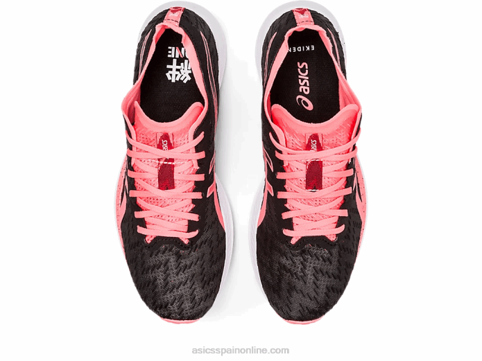 velocidad mágica Asics 4L683649 negro/coral ardiente