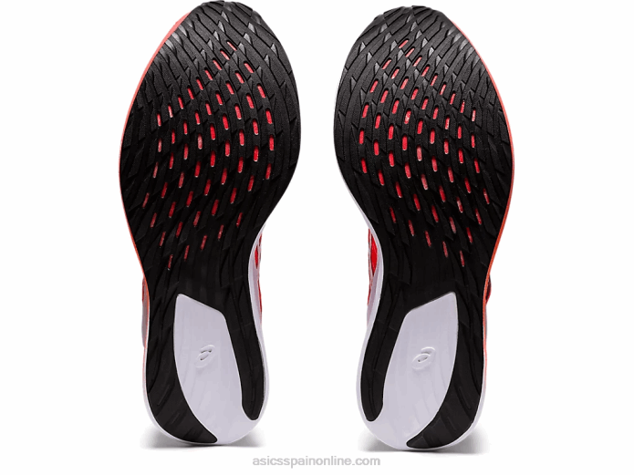 velocidad mágica Asics 4L683949 amanecer rojo/blanco