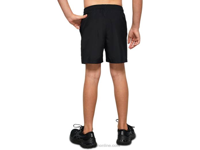 pantalón corto deportivo tejido juvenil Asics 4L684226 rendimiento negro