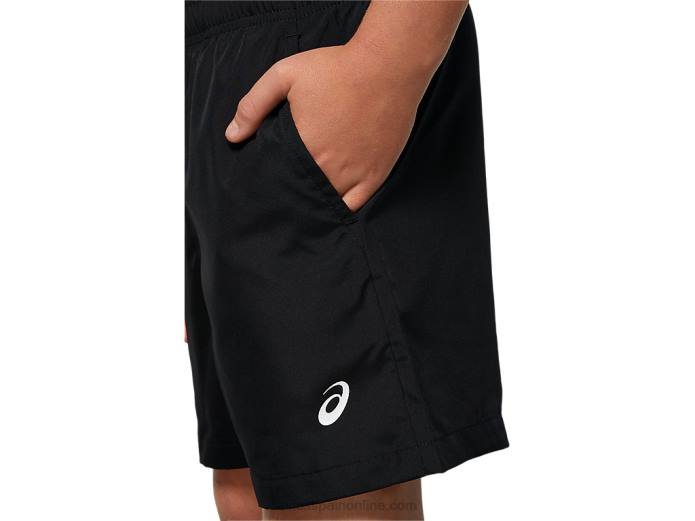 pantalón corto deportivo tejido juvenil Asics 4L684226 rendimiento negro