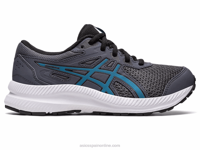 competir 8 grado de la escuela Asics 4L684245 gris portador/azul isla